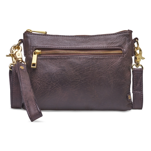 Depeche - Golden Chic small clutch 12152 - Dark Brown